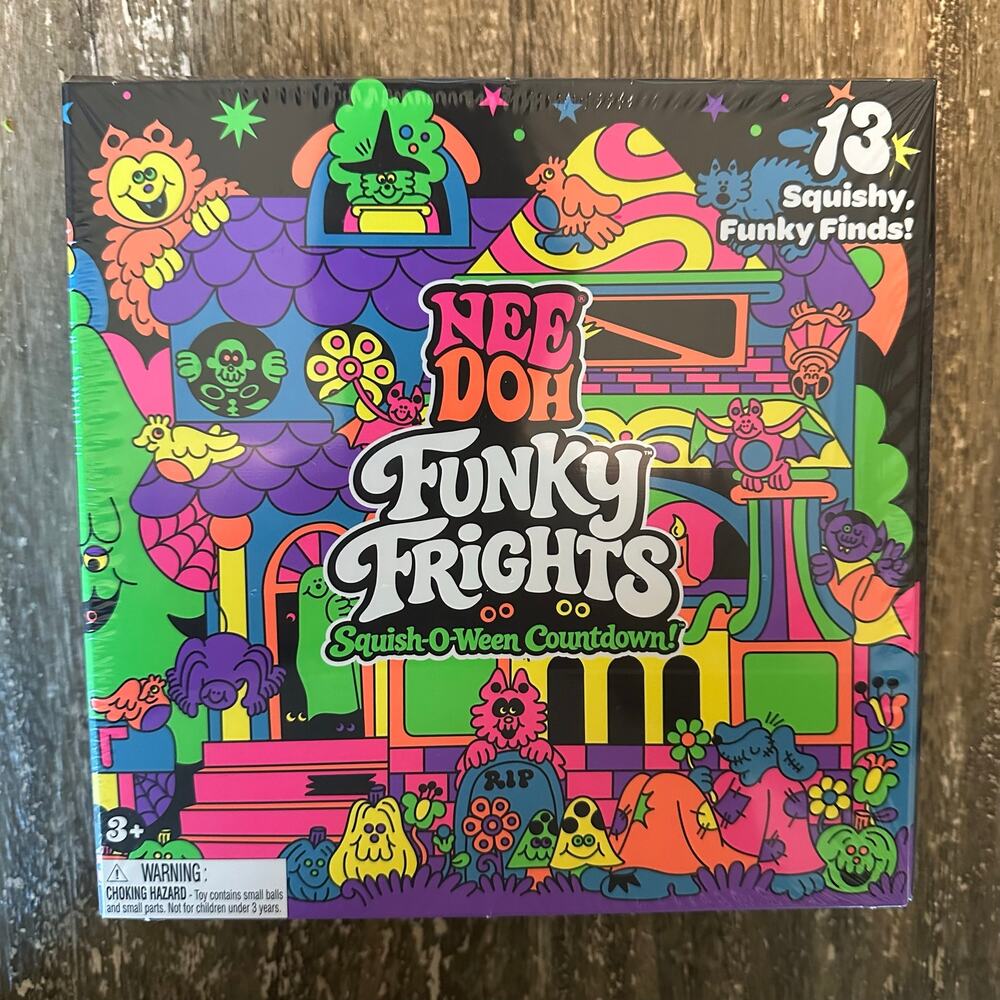 Nee Doh Funky Frights Squish-O-Ween Countdown Calendar Schylling Squishes Sealed